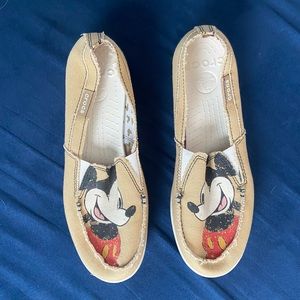 Disney Mickey Mouse Canvas Crocs size 10